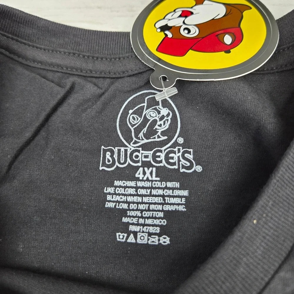 Buc-ee's T-Shirt Unisex 4XL‎ Black New Year 2025 Glow In The Dark Graphic Tee
